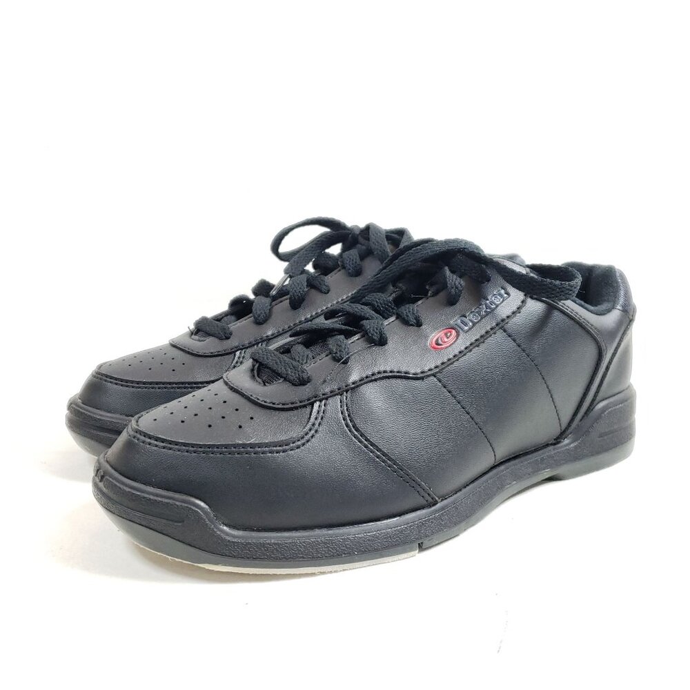 Dexter Mens Size 7 Black Bowling Shoes With Slide-Rite Soles